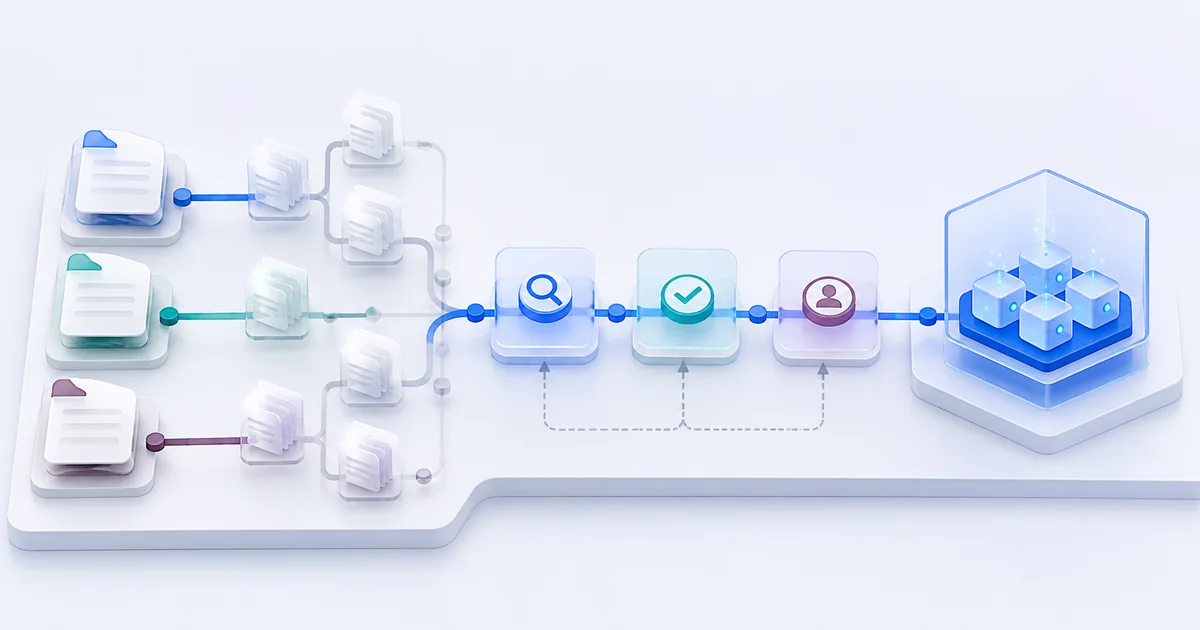 Prompt versions moving through review, approval, ownership, and evaluation controls into production.